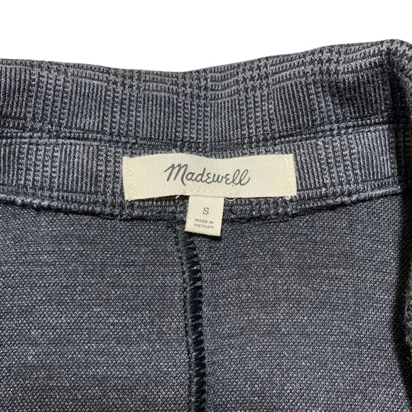 Madewell | Women | Gray Glen Plaid Oversized Open Front Knit Blazer | Size Small - Picture 8 of 11